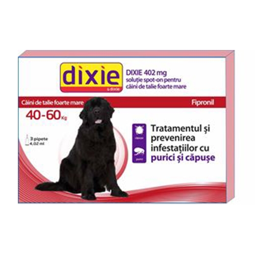 Solutie antiparazitara, Dixie Spot On Dog XL, 4,02 ml x 3 buc petmart.ro imagine 2022