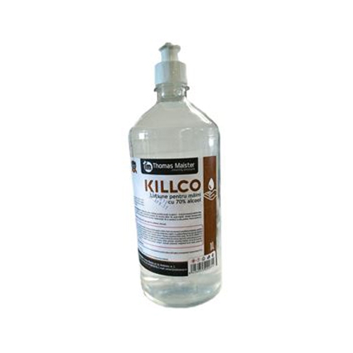 Lotiune pentru maini 70% alcool Killco, 1 L imagine