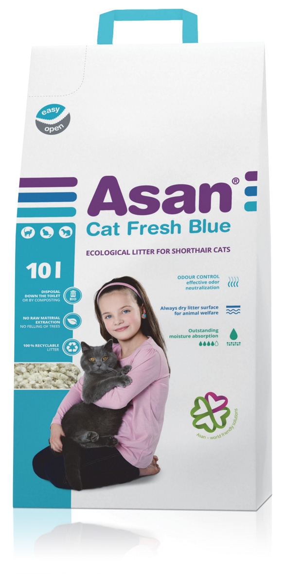 NISIP ASAN CAT FRESH BLUE 10 L