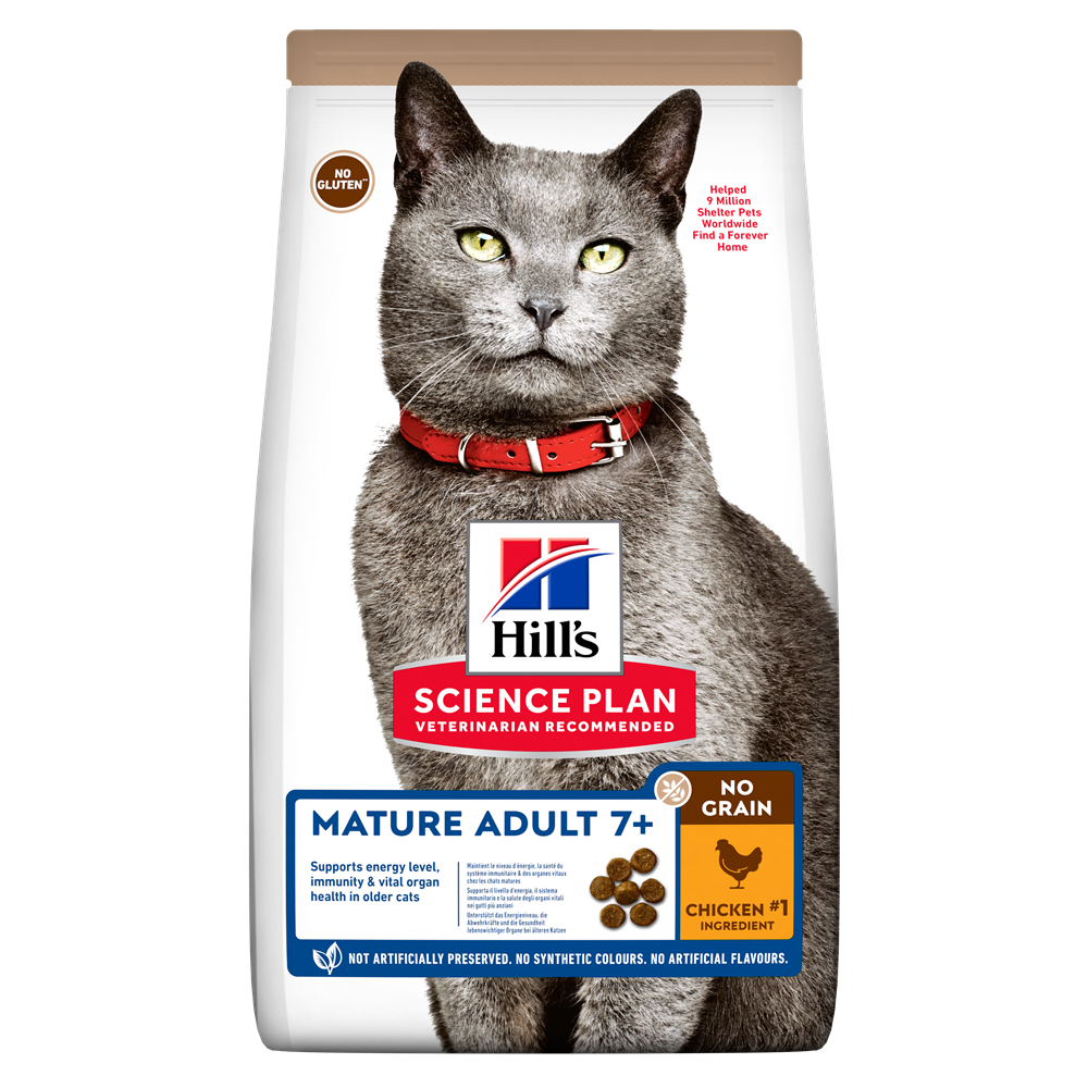 Hill’s SP Feline Mature No Grain Chicken, 1.5 kg Hill's