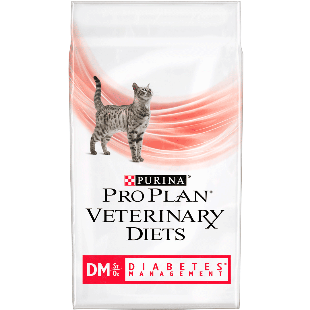 Purina Veterinary Diets Feline DM, Diabetes Management, 1.5 kg petmart.ro