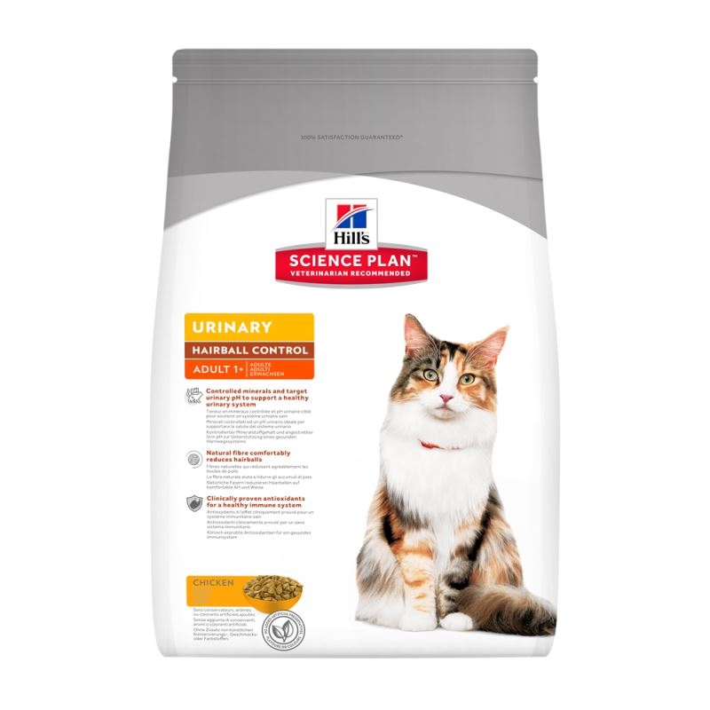 Hill\'s SP Adult Urinary and Hairball hrana pentru pisici 3 kg