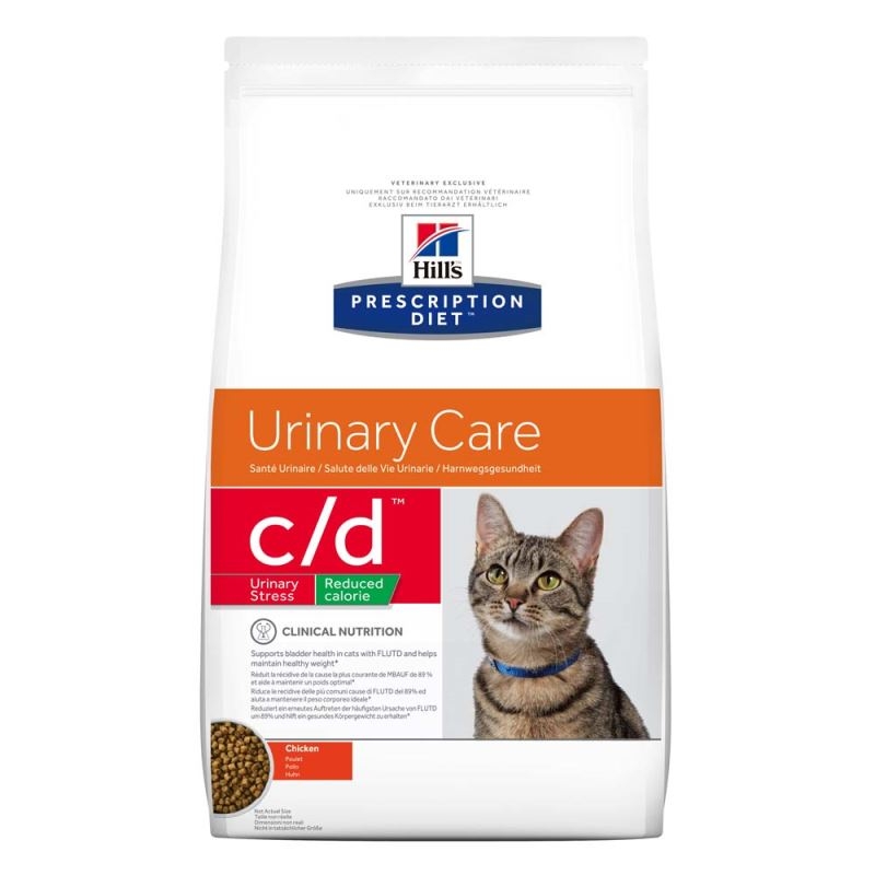 Hill\'s PD c/d Urinary Stress Reduced Calorie Urinary Care hrana pentru pisici 8 kg