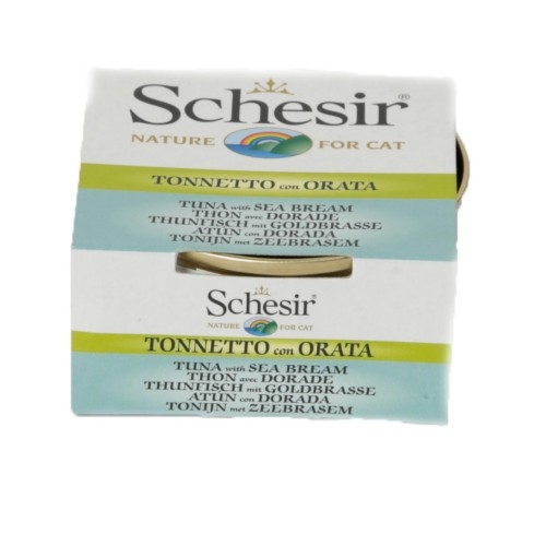 Schesir pisica ton-dorada in suc propriu 70 g conserva