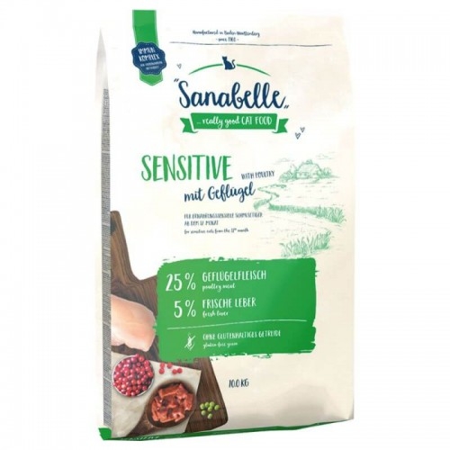 Hrana uscata pisici, sanabelle sensitive cu pui, 10 kg