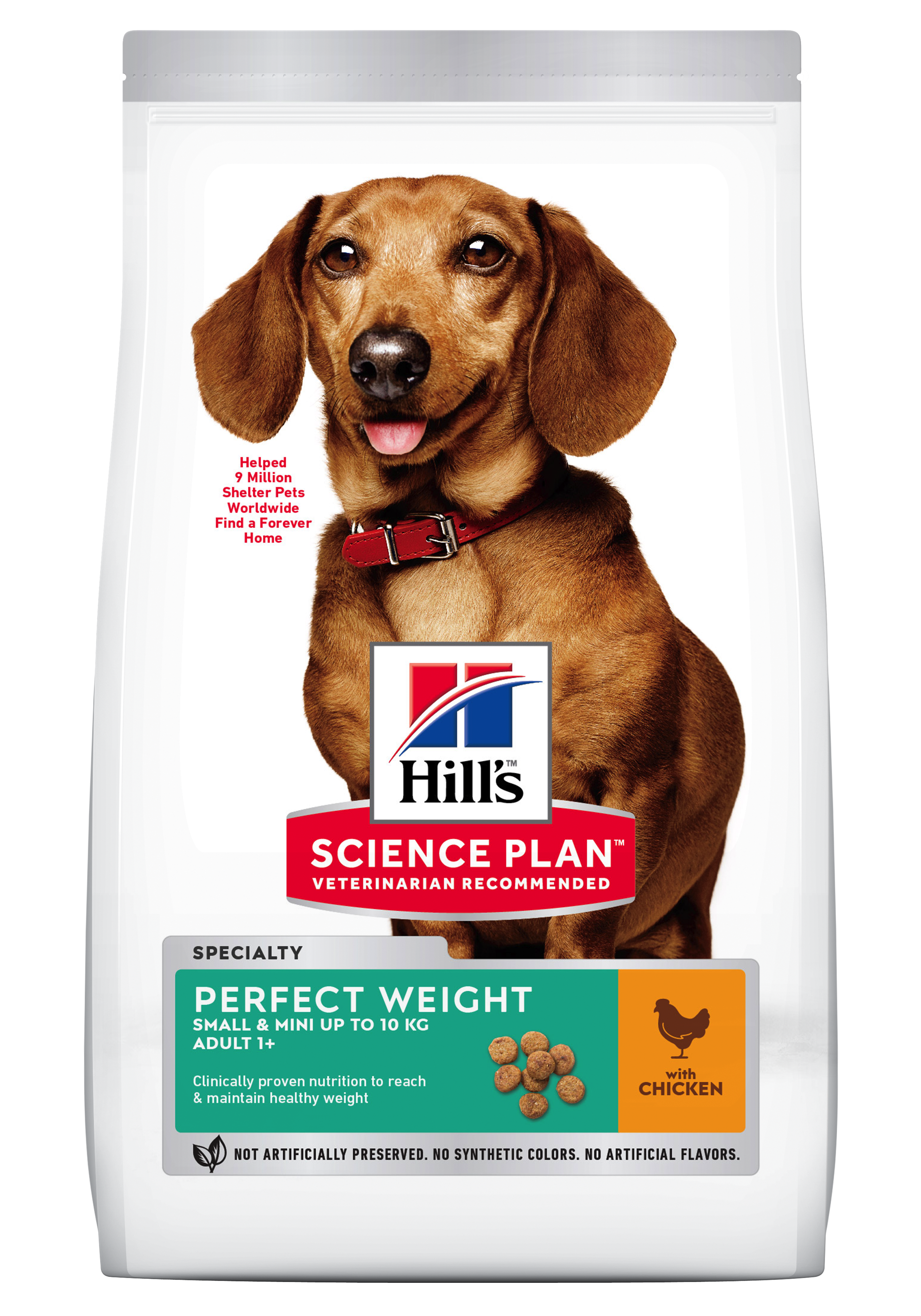 Hill's Sp Canine Adult Perfect Weight Small And Mini Chicken, 1.5 Kg