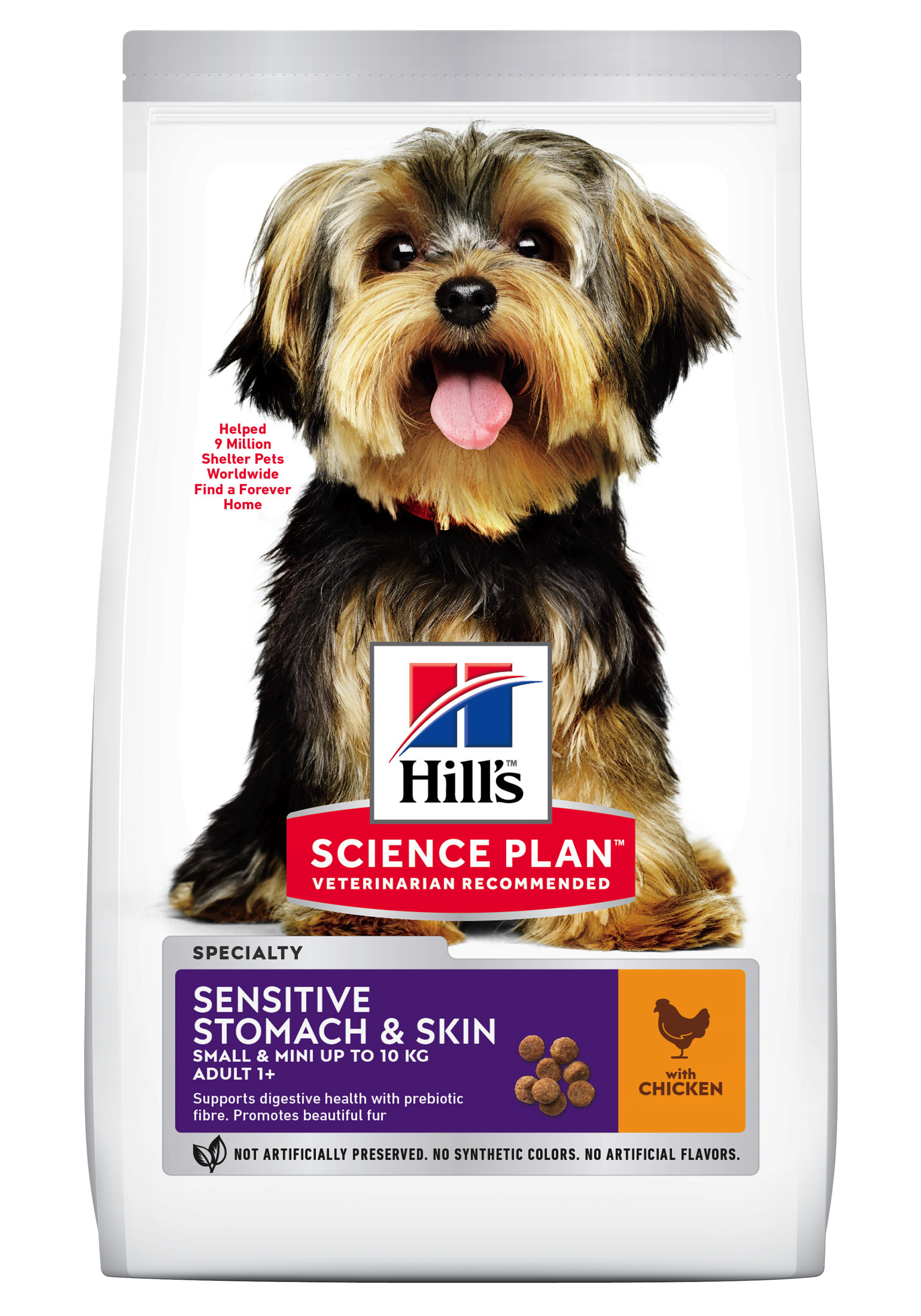 Hill's SP Adult Small and Miniature Sensitive Stomach and Skin hrană pentru câini cu pui imagine