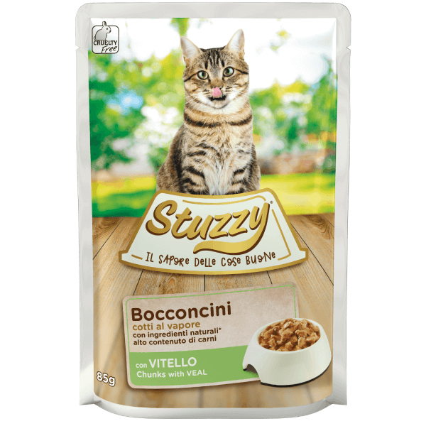 Stuzzy Cat Plic Bucati Sos Vitel, 85 g petmart