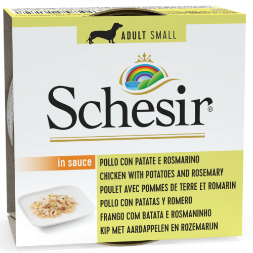 Schesir Dog Adult Small Pui/ Cartof, conserva 85 g petmart