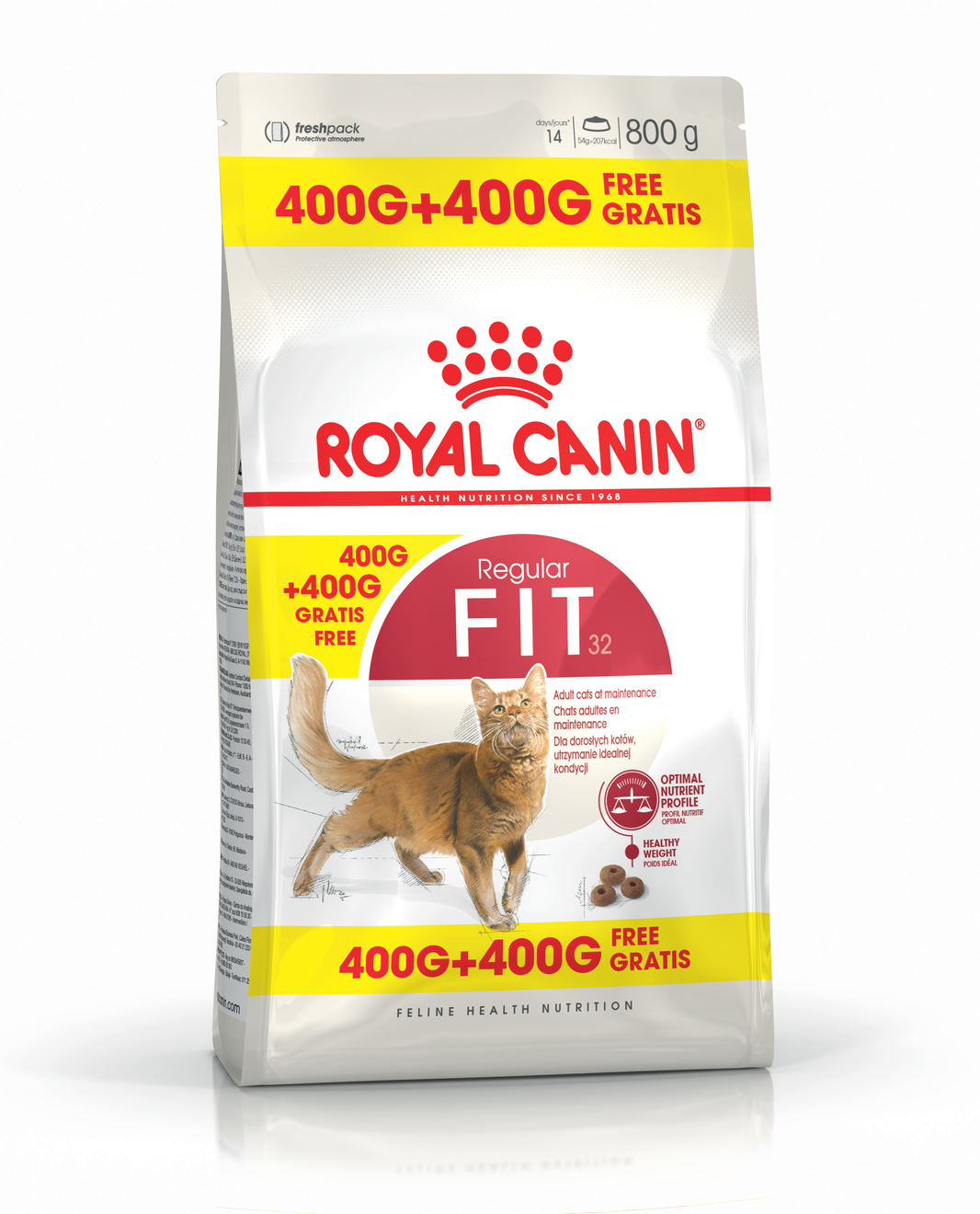 Royal Canin Feline Fit 32, 400 g + 400 g CADOU