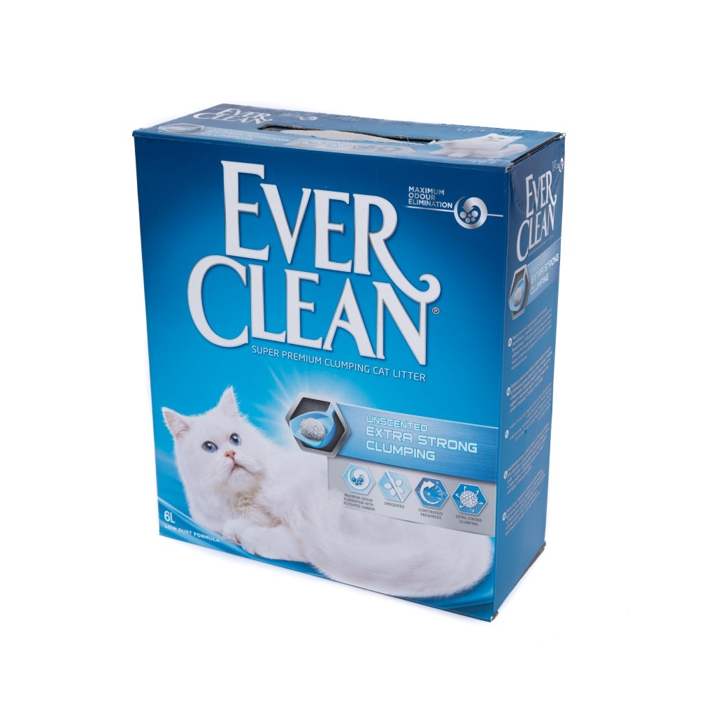 Nisip Litiera Ever Clean Extra Strong Clumping – Fara Parfum, 6 l Ever Clean