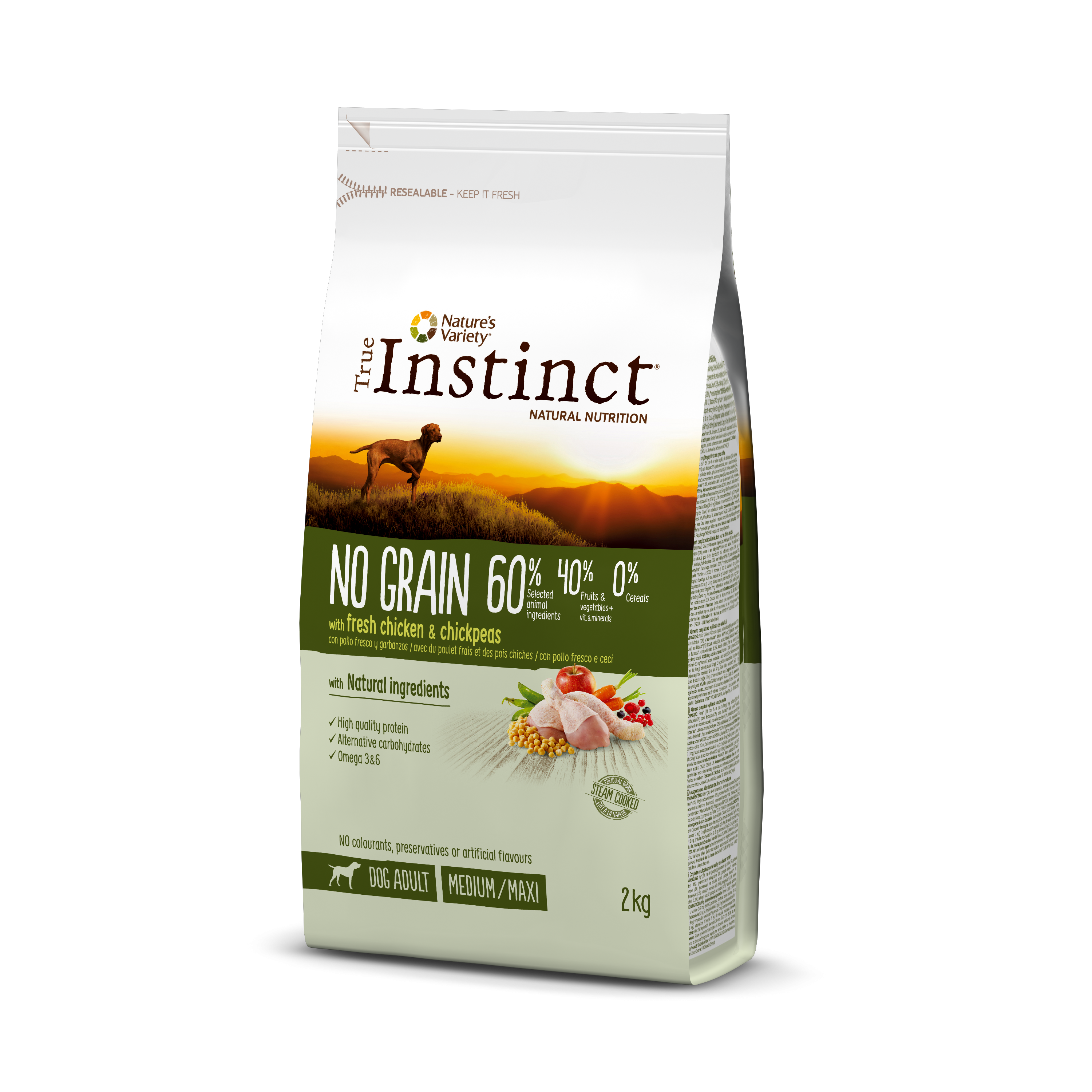 True instinct dog no grain pui & naut, 2kg