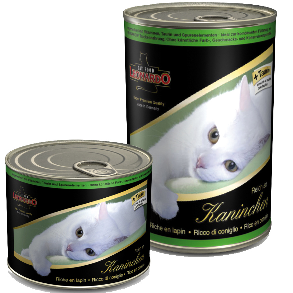 Leonardo pisica iepure conserva 400 g
