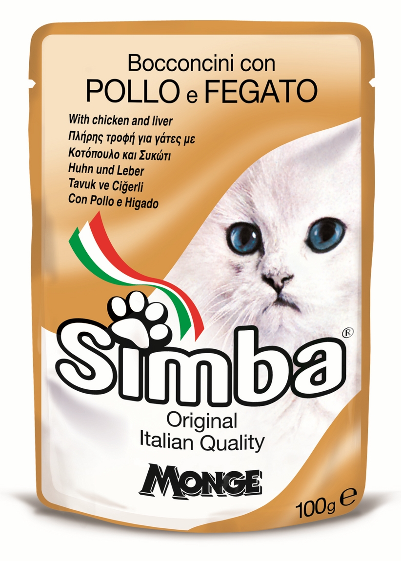 Simba cat plic pui/ficat 100 g