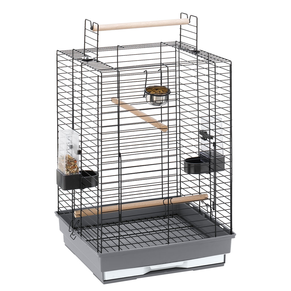 Colivie max 4 gri / negru, 50 x 50 x 75 cm