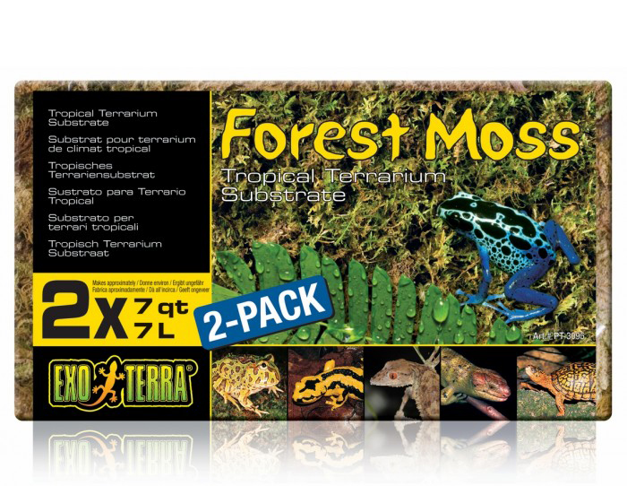 EXO TERRA ASTERNUT FOREST MOSS COMPACT, 2 x 7 l imagine