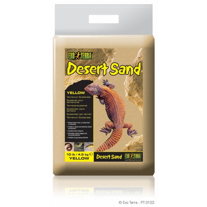 EXO TERRA ASTERNUT DESERT SAND GALBEN, 4.5 kg petmart