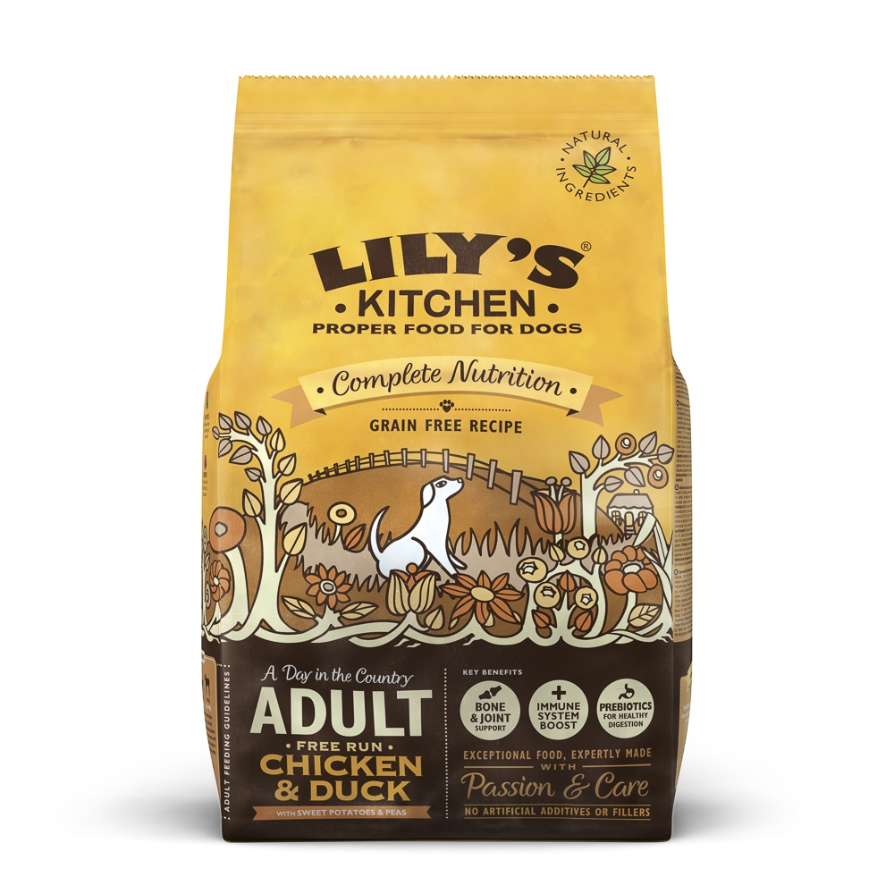 Mancare uscata caini, Lily's Kitchen, Complete Nutrition Adult, Chicken and Duck, 2.5 kg imagine