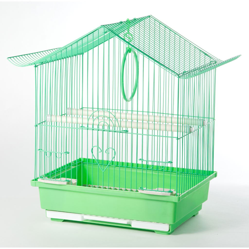 Colivie simpla verde, 33 x 23 x 39 cm