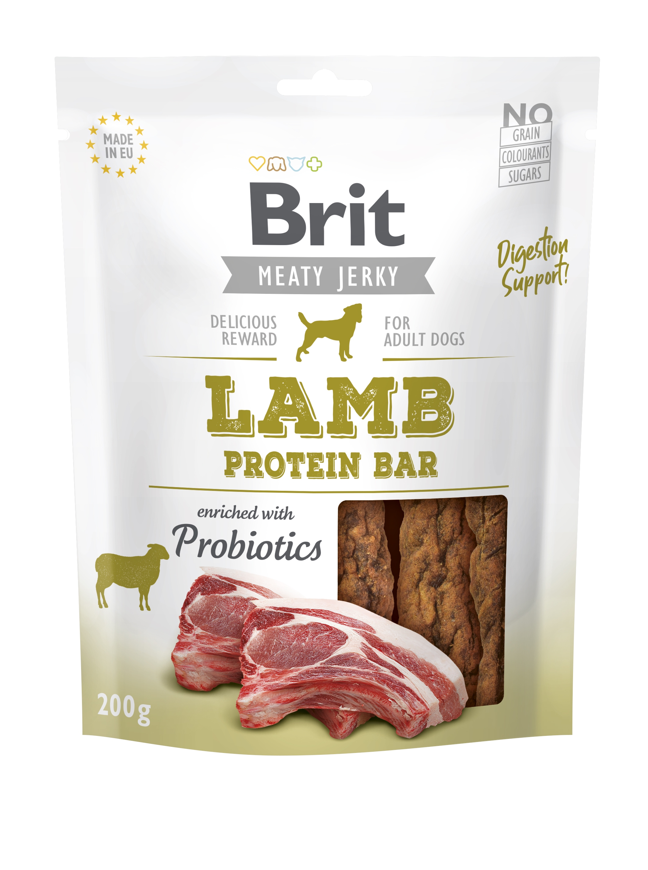 Brit Dog Jerky Lamb Protein Bar, 200 g Brit imagine 2022