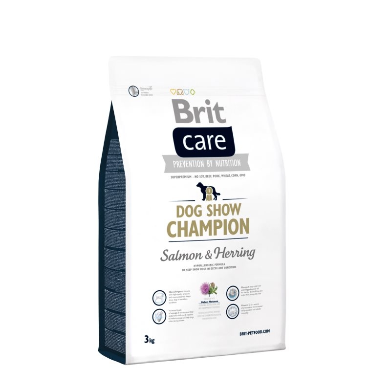Brit Care Dog Show Champion Somon si Hering, 3 kg BRIT