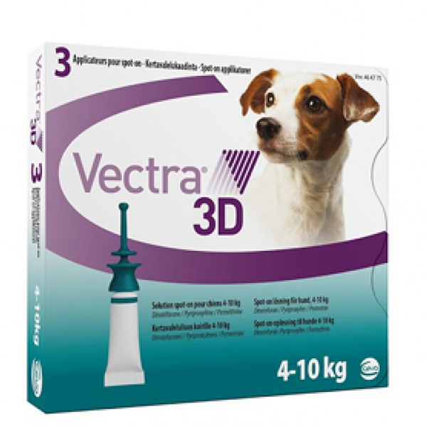 VECTRA 3D 4-10 kg/ 3 pipete Ceva Sante imagine 2022