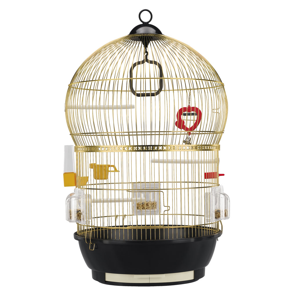 Colivie bali full optional negru / auriu, 43 x 68 cm