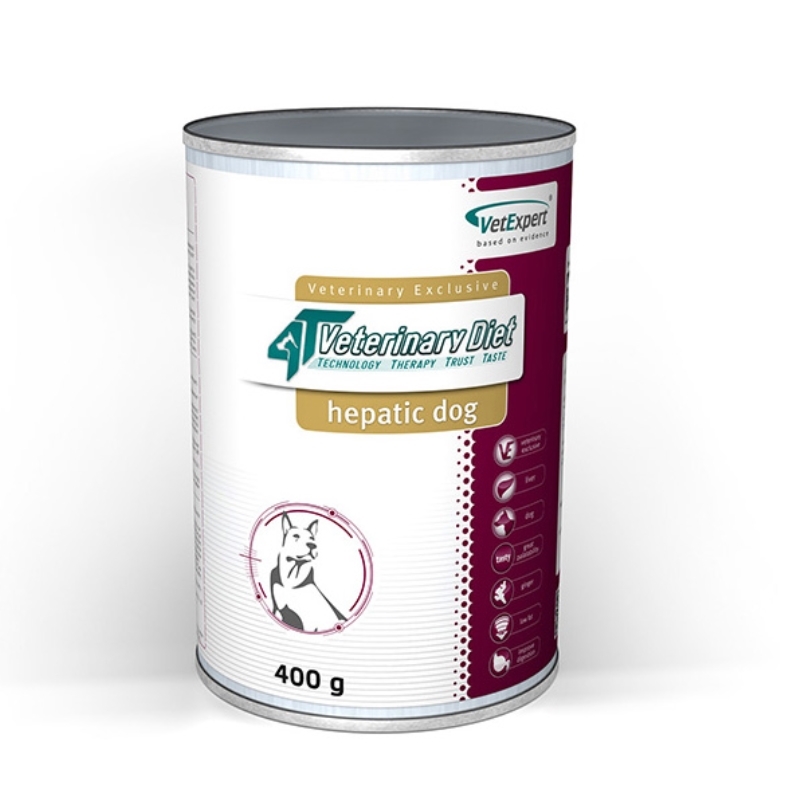 4T- Dieta umeda Hepatic dog, 400 g petmart.ro imagine 2022