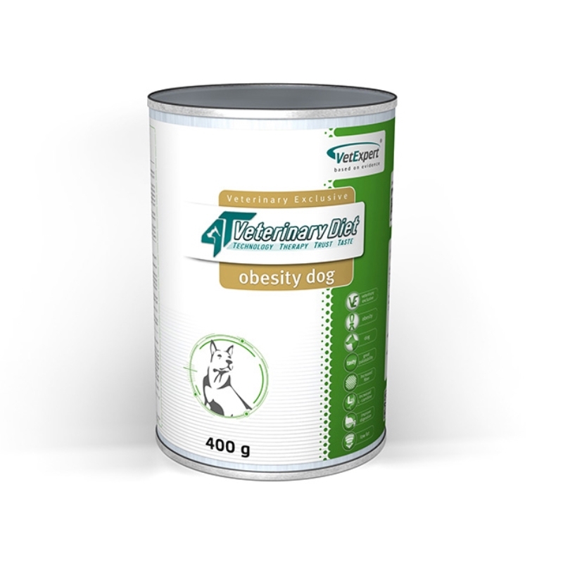 4T- Dieta umeda Obesity dog, 400 g petmart.ro imagine 2022