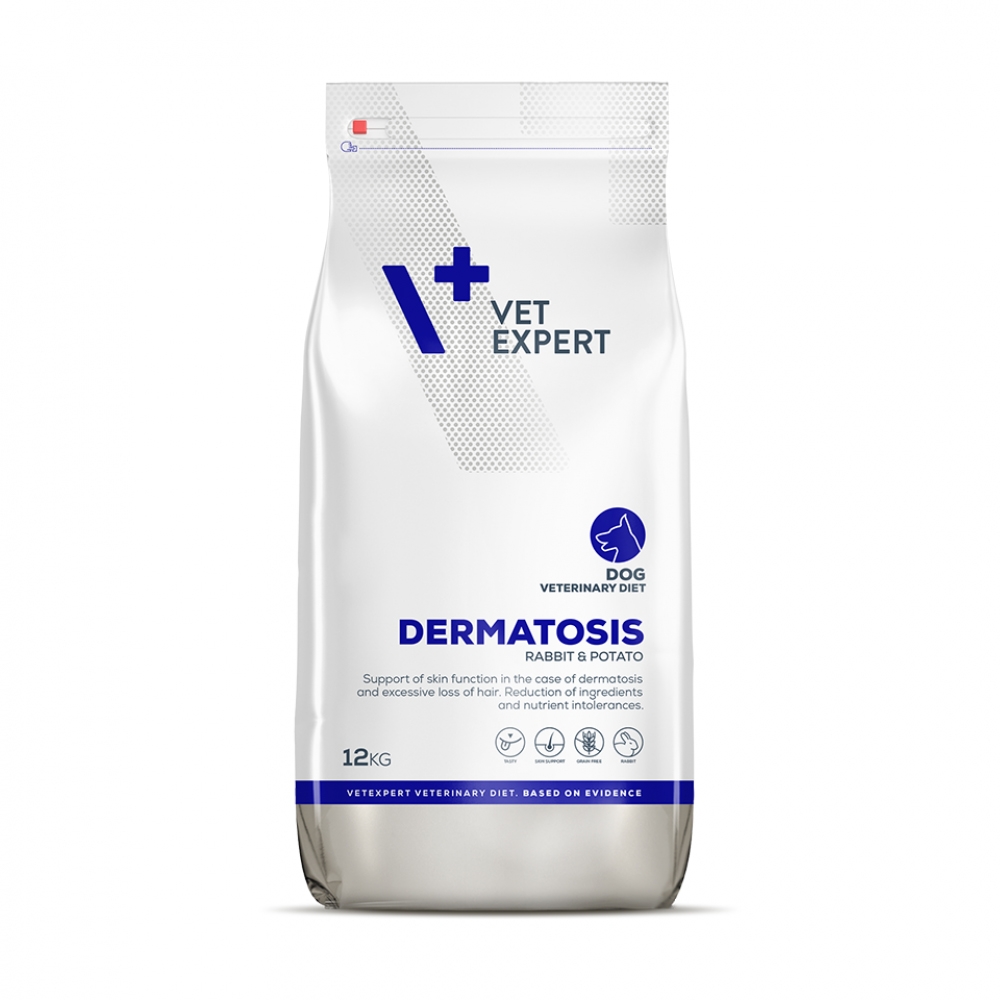 4T Veterinary Diet Dermatosis dog Iepure & Cartof, 12 kg imagine