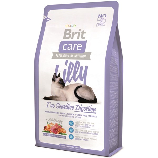 Brit care cat lilly sensitive digestion, 2 kg