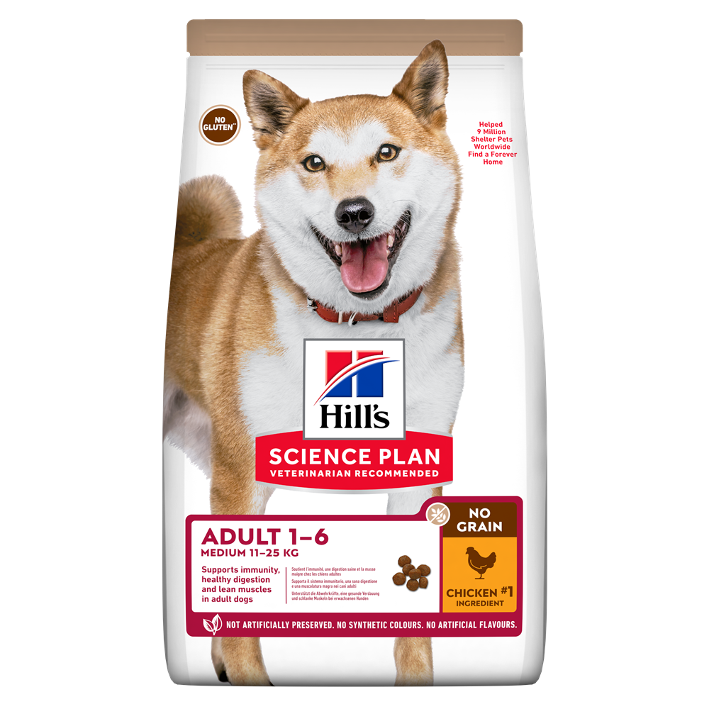 Hill’s SP Canine Medium Adult No Grain Chicken, 2.5 kg Hill's