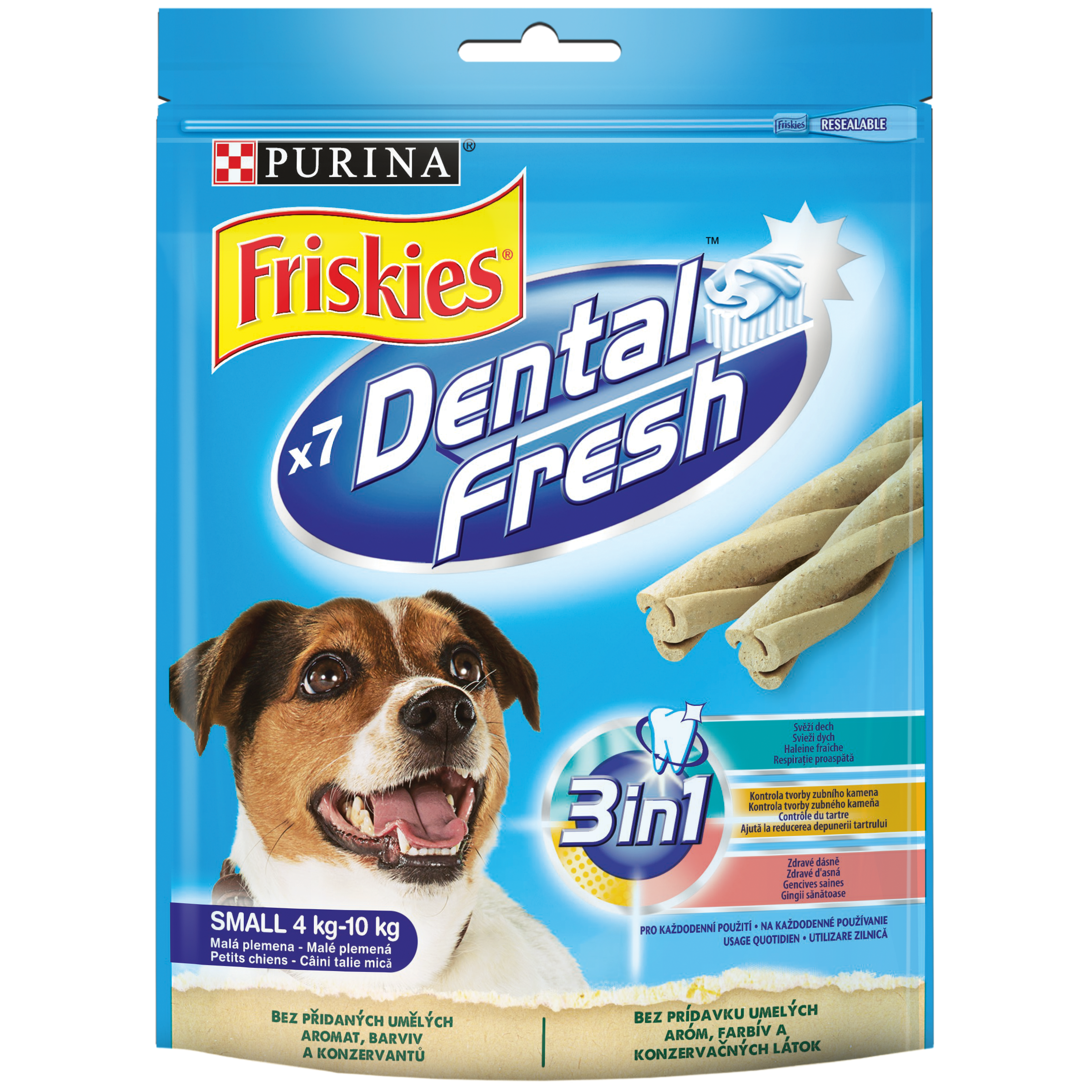 FRISKIES Dental Fresh pentru caini de talie mica, 110 g Friskies imagine 2022