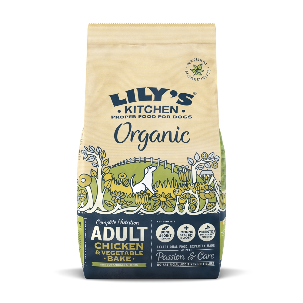 Mancare uscata caini, Lily's Kitchen, Complete Nutrition Adult, Organic Chicken and Vegetable Bake, 7 kg imagine