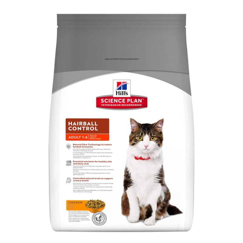 Hill\'s SP Adult Hairball Control hrana pentru pisici cu pui 5 kg