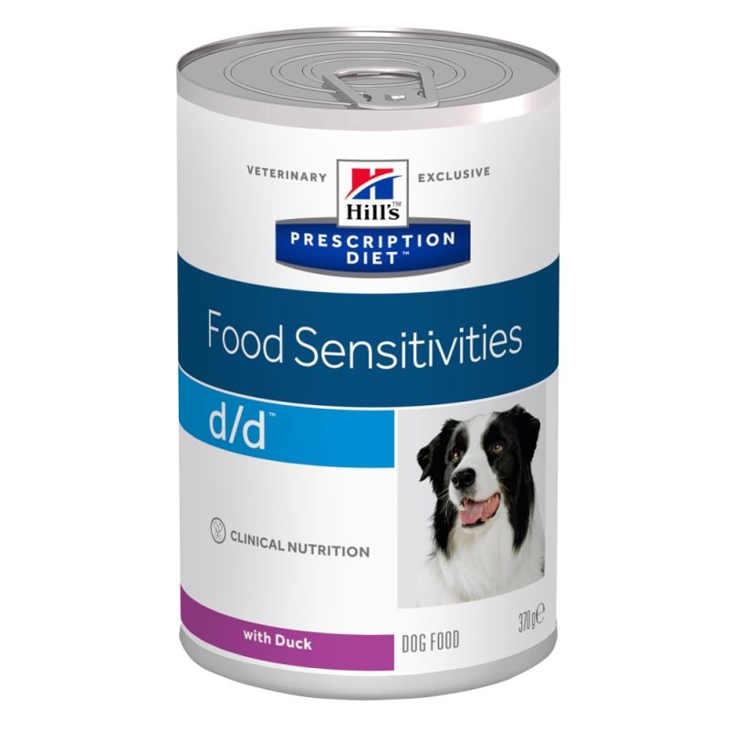 Hill\'s PD d/d Food Sensitivities hrana pentru caini cu rata 370 g