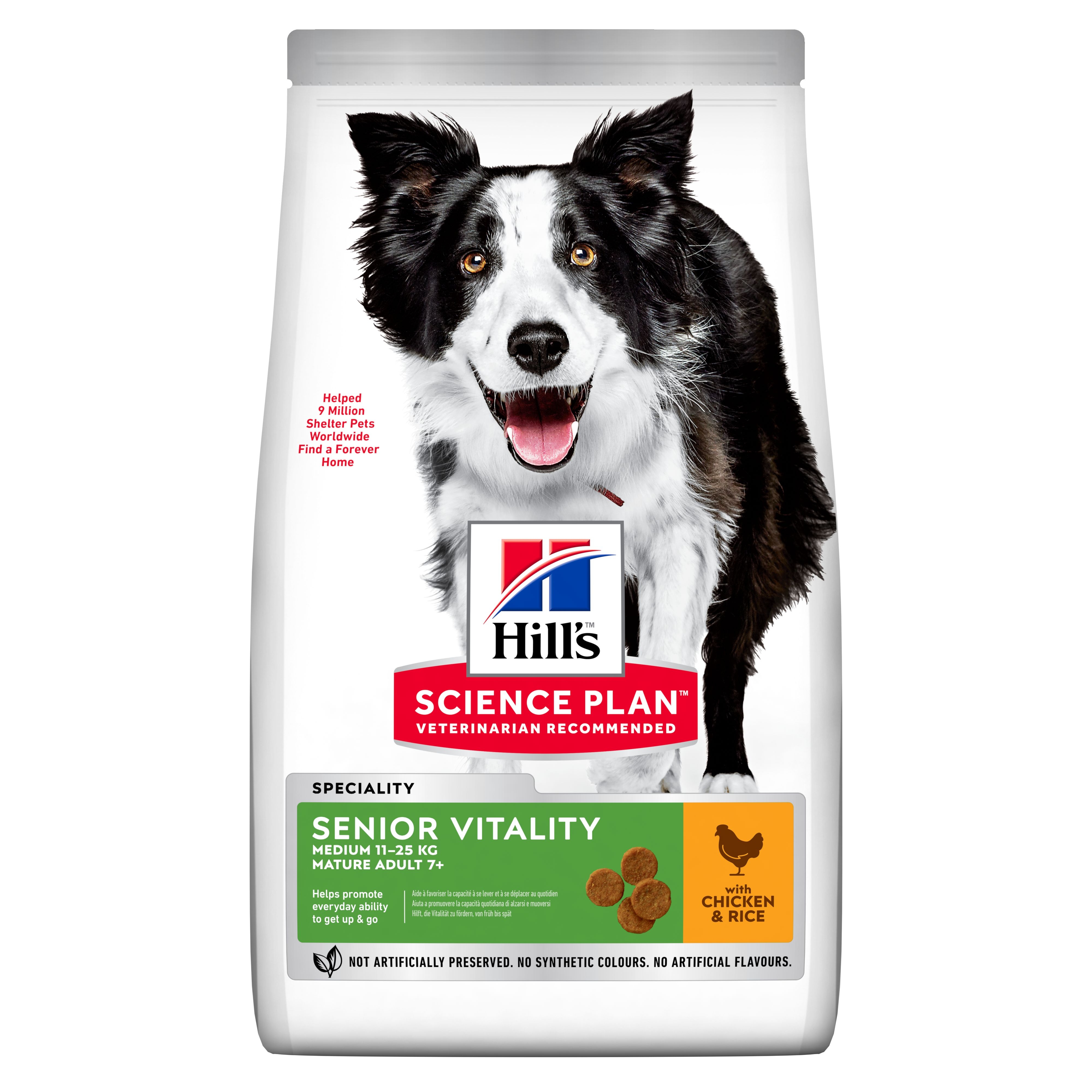 Hill’s SP Canine Senior Vitality Medium Chicken, 14 kg Hill's