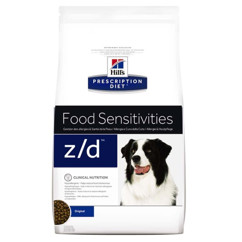 Hill's pd z/d food sensitivities hrana pentru caini 3 kg