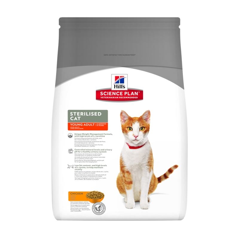 Hills SP Feline Young Adult Sterilised Cat Chicken 8 kg