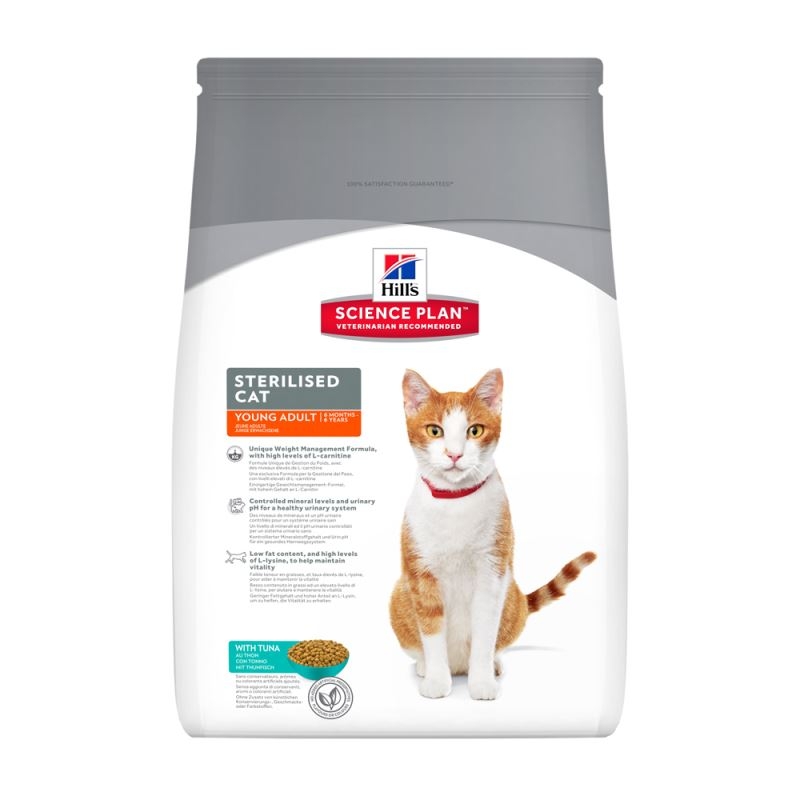 Hill\'s SP Sterilised Cat Young Adult hrana pentru pisici cu ton 3.5 kg