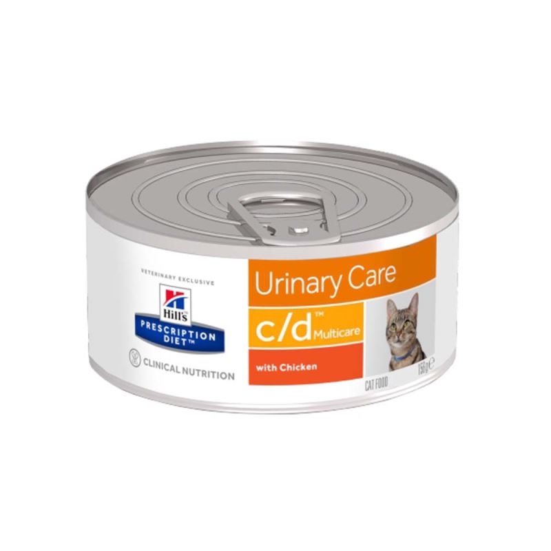 Hill's pd c/d urinary care hrana pentru pisici cu pui 156 g