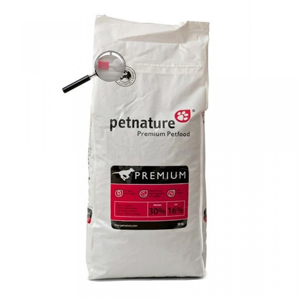 Petnature Premium, hrana uscata premium, 20 kg Elmubas