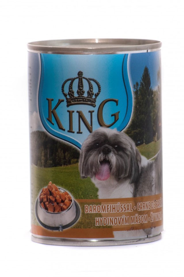 King Dog, conserva cu carne de pasare, 415 g petmart.ro