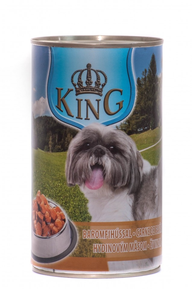 King Dog, conserva cu carne de pasare, 1240 g petmart.ro