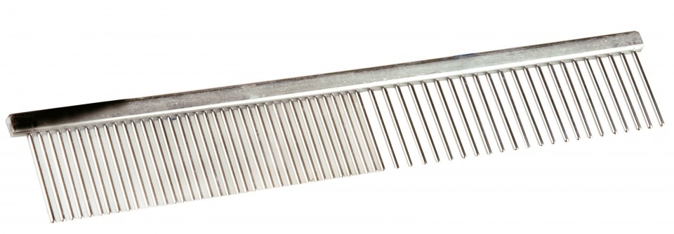 Pieptene metal cu dinti medii/ largi – M/ L (19×3.5 cm) – 5432 petmart