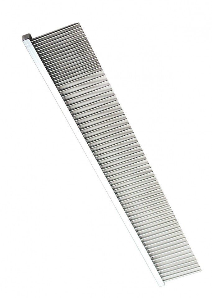 Pieptene metal cu dinti medii/ largi – M/ L (25×3.6 cm) – 5433 petmart.ro
