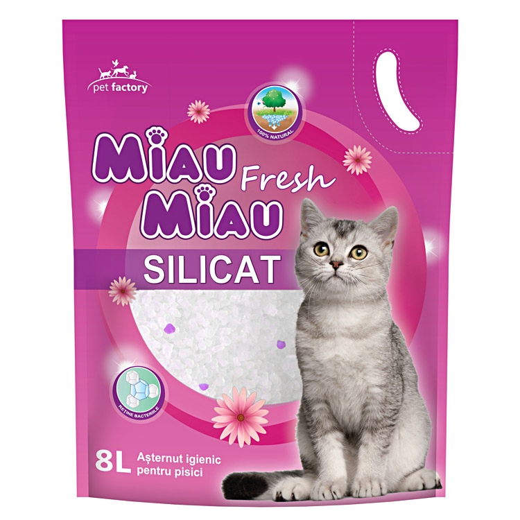 Asternut silicatic, Miau Miau, Fresh, 8l Miau Miau imagine 2022