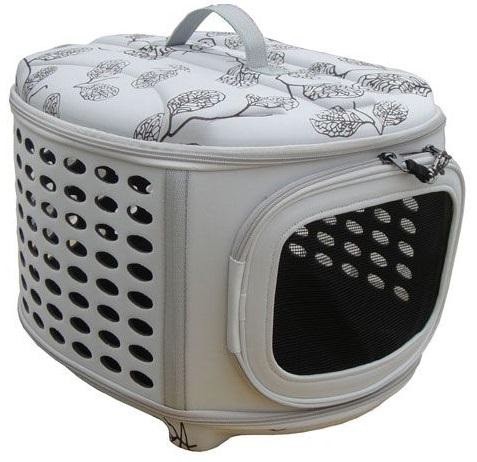 Geanta transport cosmo silver alb / negru, 46 x 37 x 31 cm