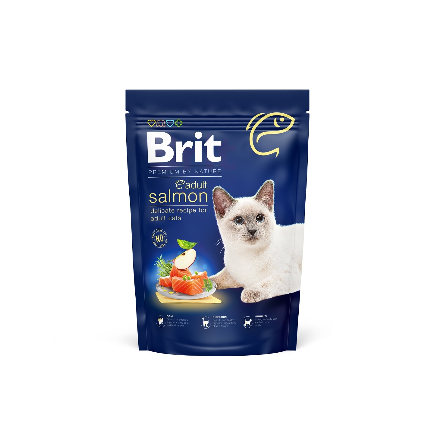 Brit Premium by Nature Cat Adult Salmon, 800 g Brit