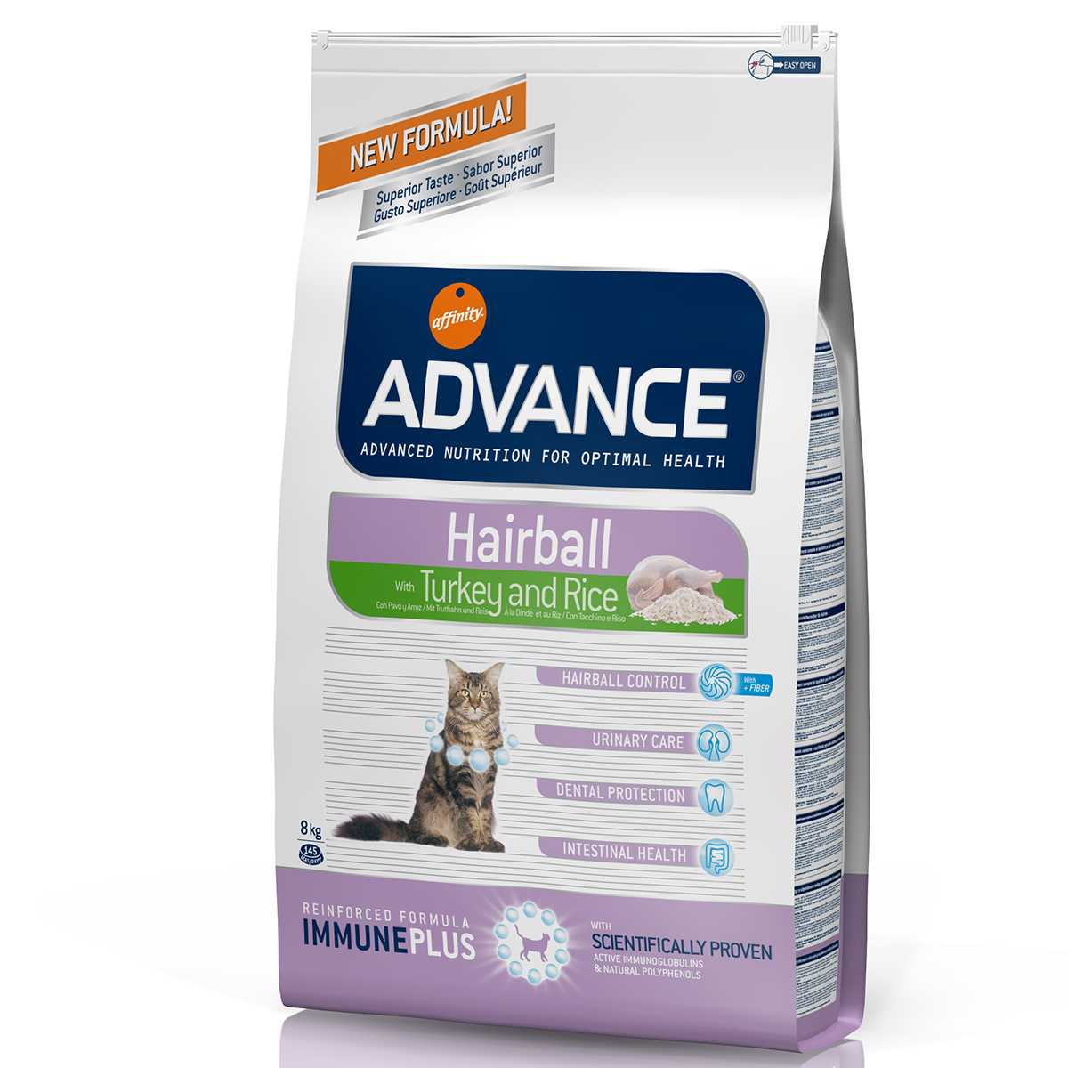 Advance cat hairball curcan & orez, 1.5 kg